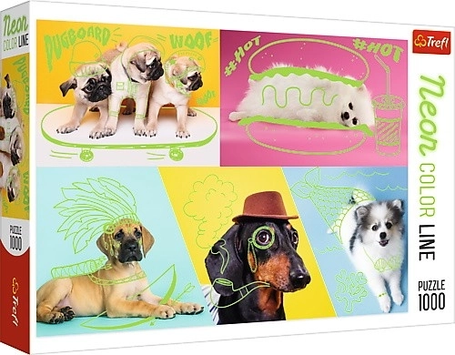 Pusle 1000 tk Neon Color Line – Hullud koerad