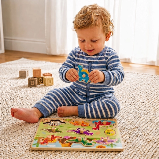 Montessori kujundite sobitamine samm-sammult