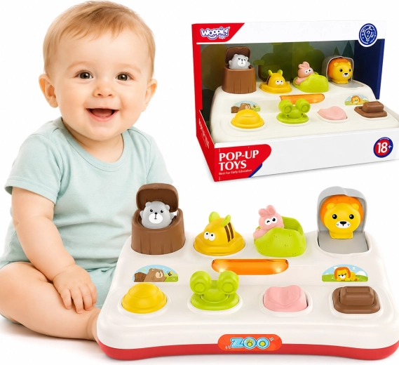 WOOPIE Baby hariv mänguasi Pop Up loomad loomaaiast