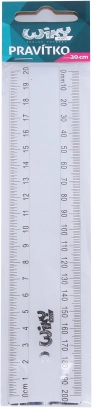 Läbipaistev joonlaud 20 cm