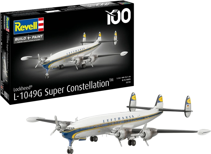 Plastikmudel Lockheed L-1049G Super Constellation Lufthansa 1:144