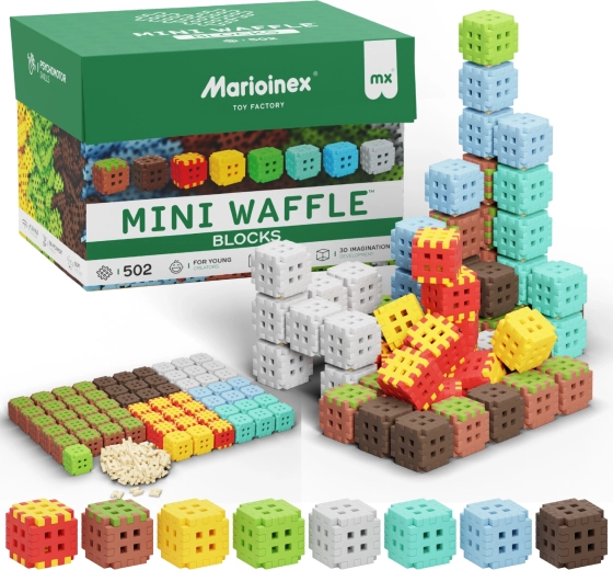 Mini Waffle Blocks Building Set 502 pcs MARIOINEX