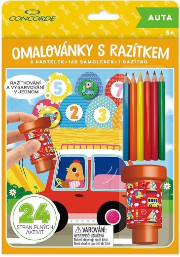 Templiga värviraamat CONCORDE – autod