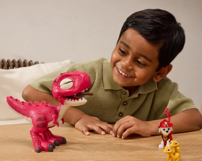 Interaktiivne dinosaurus Rhubarb: möire, vilkuvad silmad ja liikumishelid