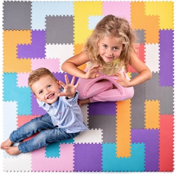 Foam floor puzzle TETRIS PLASTICA 120 × 120 cm