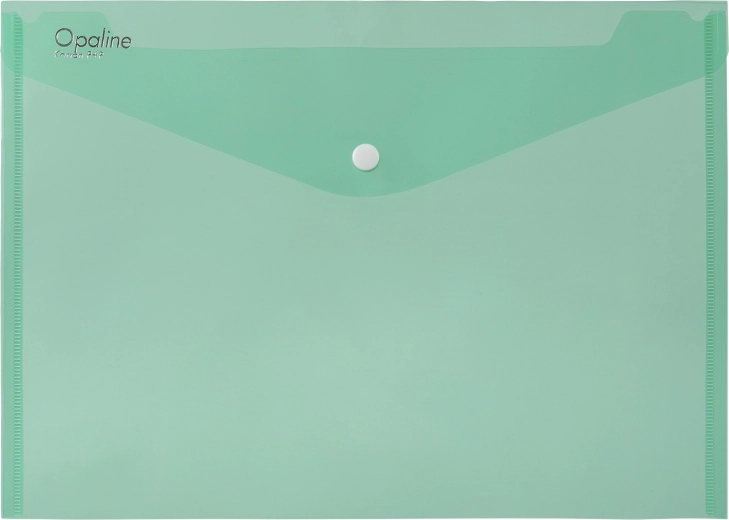 A5 Opaline Green Snap-Button Envelope
