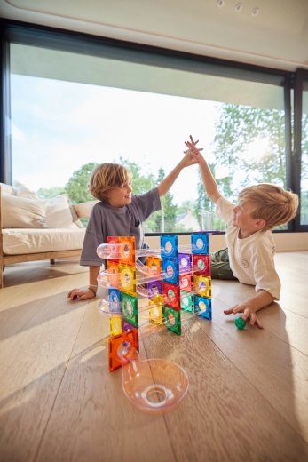 Cleverclixx Marble Run Dazzling Lights Pack Intense (100 pieces)