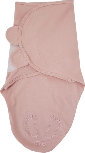 EKO cotton swaddle wrap Snail ecru (5–10 kg)
