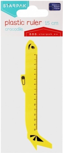 Lennuki motiiviga joonlaud 15 cm – 1 tk