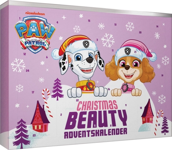 Roosa käpapatrulli laste kosmeetika advendikalender