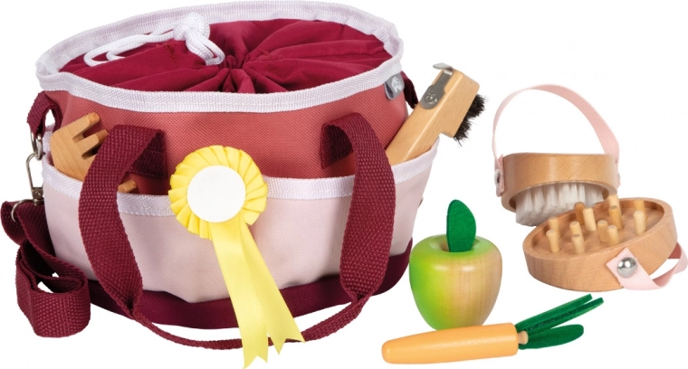 Horse Care Set with Red Bag