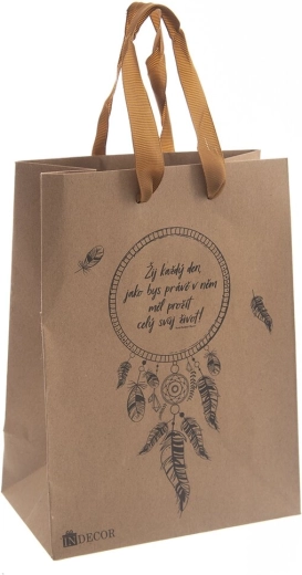 Gift bag – dreamcatcher with quote, 17 × 10 × 23 cm