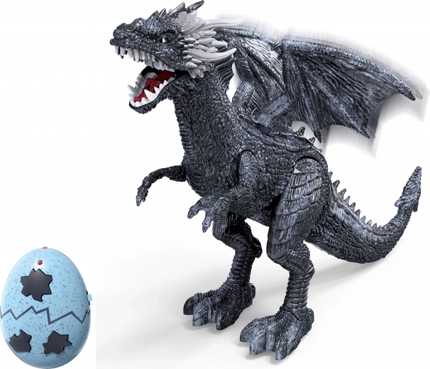 Remote-Controlled Ice Dragon with Smoke, Light and Sound Effects 56 cm