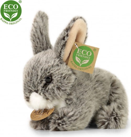 Pehme plüüsjänes tumehall lamav 17 cm ECO-sõbralik