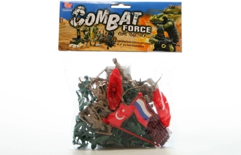 Plastic Soldiers in a Bag with Accessories