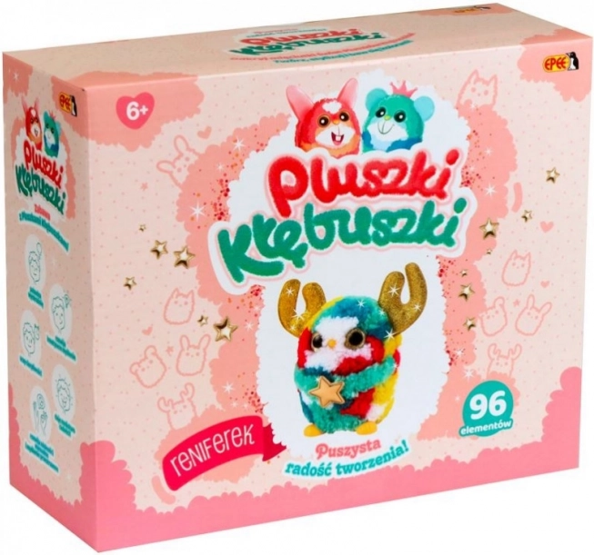Loominguline komplekt Pluszki-Kłębuszki, põhjapõder, 96 osa
