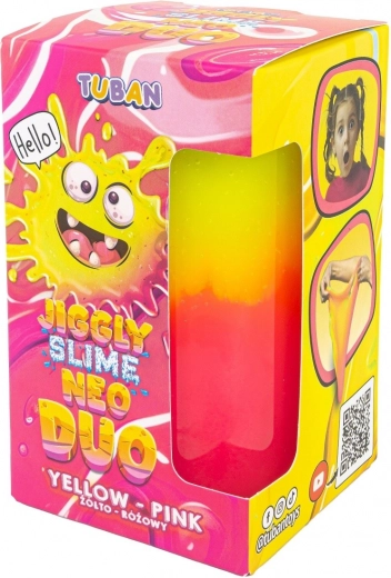 Tuban jiggly slime neo duo kahevärviline 430 g kollakasroosa