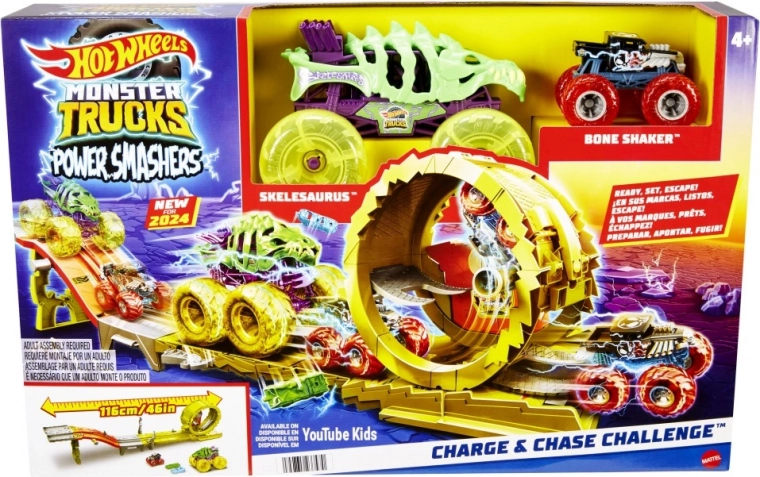 Hot Wheels Monster Trucks Power Smashers rada – massiivne purustus
