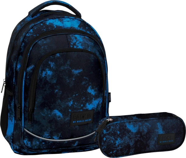 Koolikomplekt BackUP Ocean Deep 2in1 (seljakott ja pinal)
