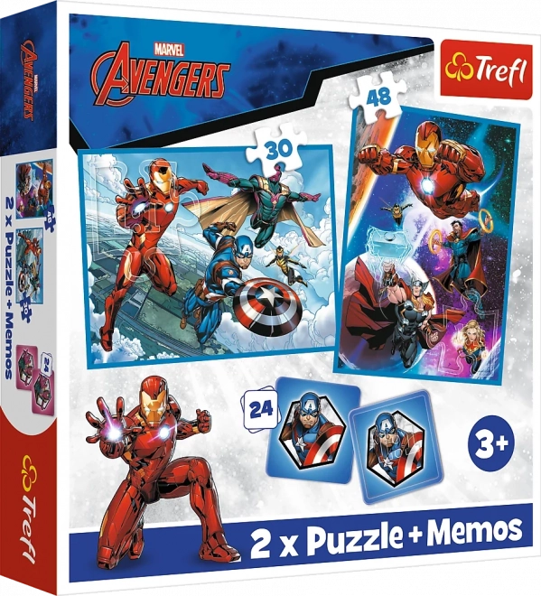 Puzzle 2-in-1 and Memory Game MARVEL The Avengers