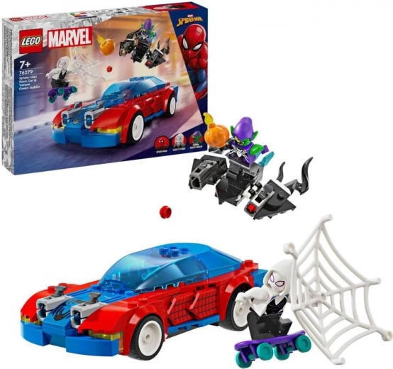 LEGO® Marvel 76279 Spider-Mani võidusõiduauto ja Venom Roheline Goblin