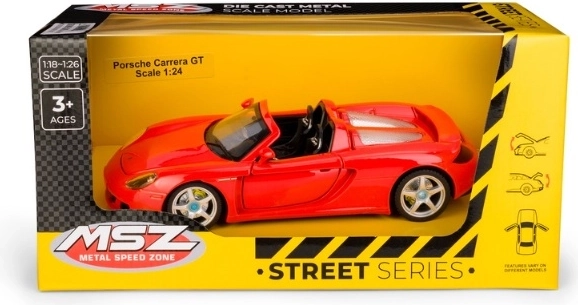 MSZ Porsche Carrera GT model in 1:24 scale, red