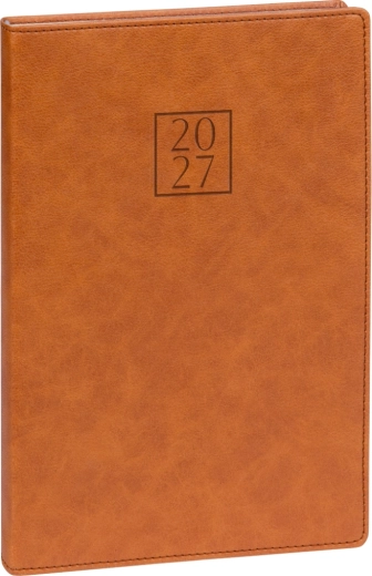 Notique Prestigio weekly diary 2027 brown 15 × 21 cm