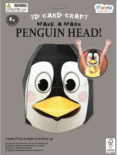 Fiesta Crafts Creative Kit 3D Penguin Mask