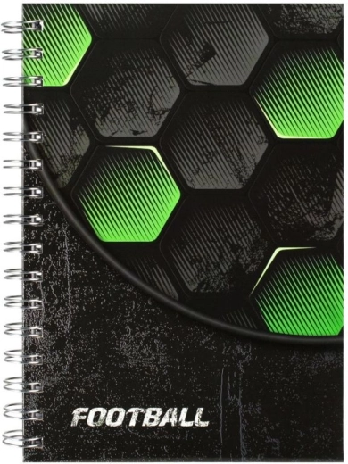 A5 spiral notebook football
