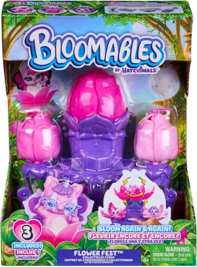 Hatchimals Bloomables flower playset – 3 figures and Flower Fest stage