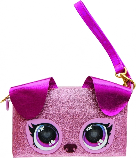 Laste käekott PURSE PETS – kutsikas valgustatud silmadega