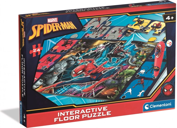 Põrandapusle interaktiivse pliiatsiga Spiderman 24 tükki