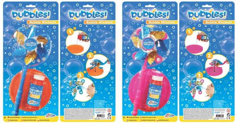 Bubble Blower Windmill 53 ml, 2 types