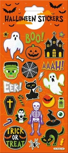 Halloween stickers orange