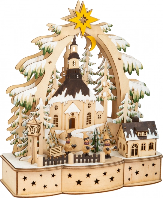 Christmas decorative lamp Carolers small foot