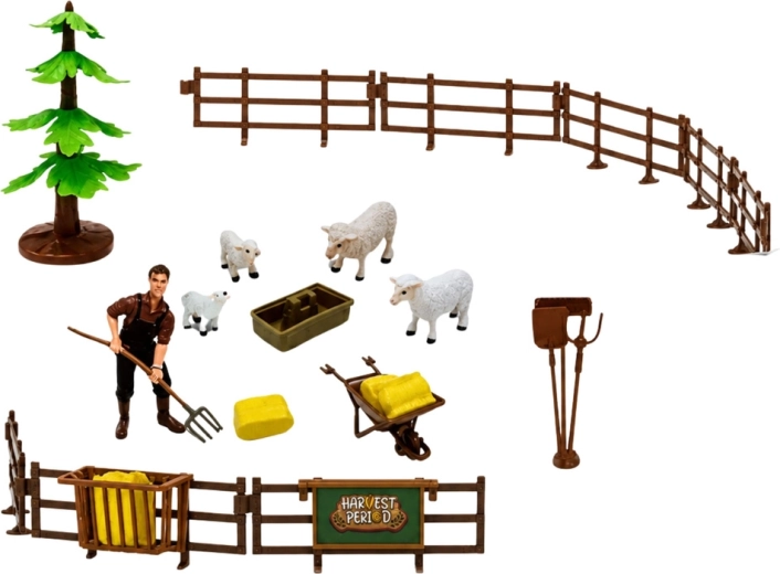 Animal figures and accessories for realistic play