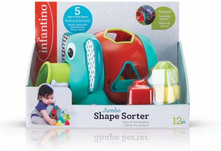 Block sorter - elephant Infantino