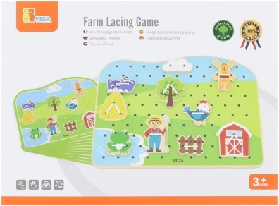Puidust nöörimismäng Talufarm – VIGA