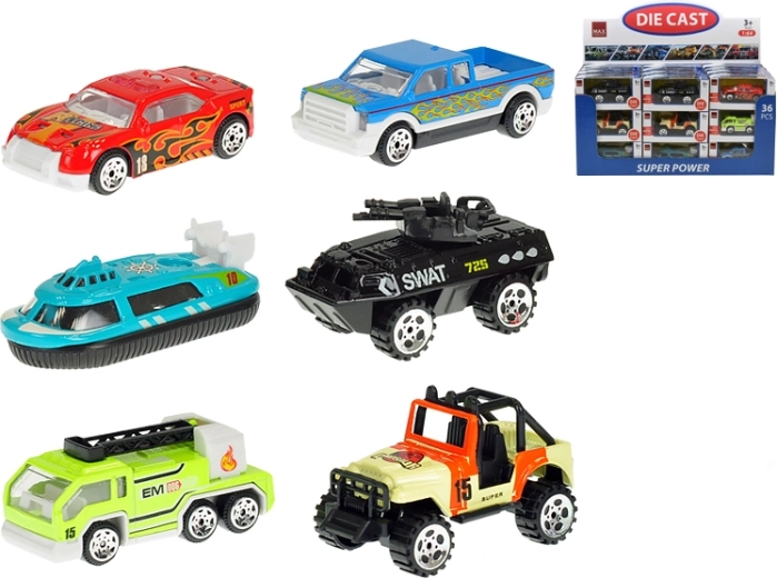 Metallist mänguauto 7 cm 1:64 vabajooksuga