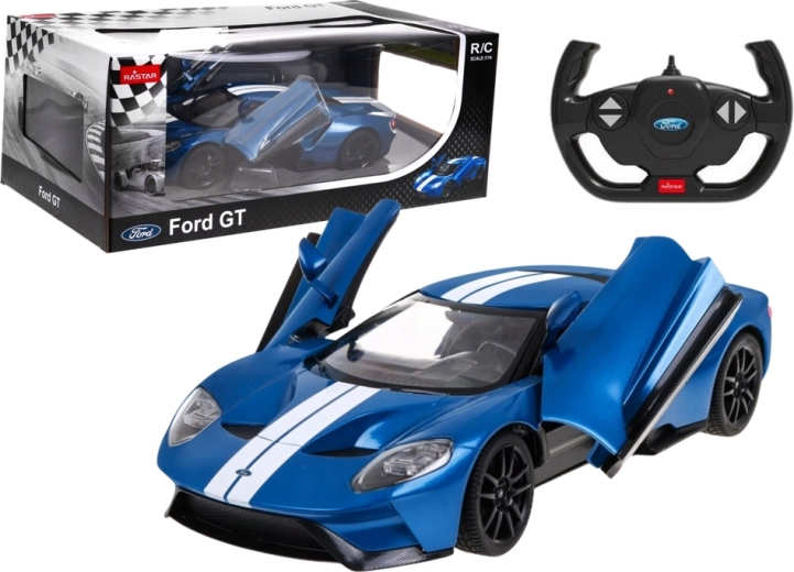 RC Car Ford GT Remote Controlled 1:14 with Opening Doors Blue