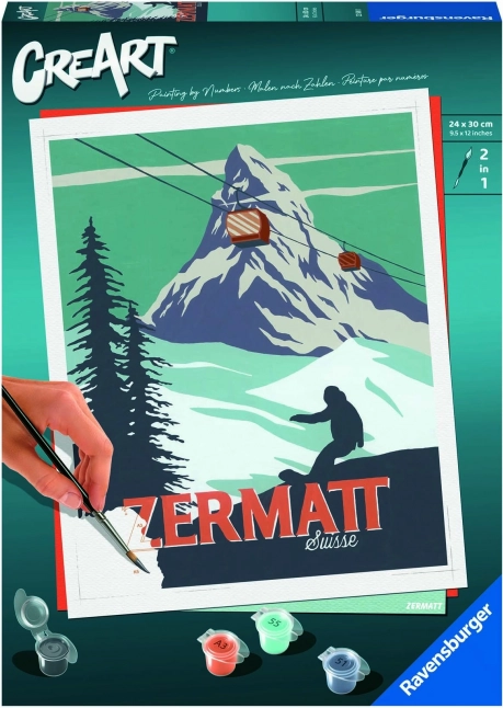 Creart Zermatt, Šveits – maalimine numbrite järgi