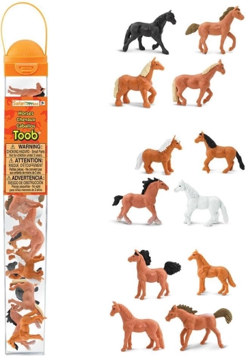 Safari Ltd. TOOBS tuba hobusefiguuridega (12 tk)