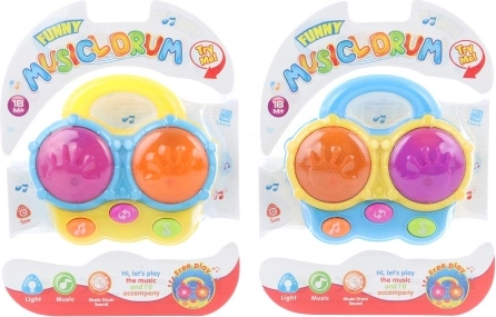 Battery-Powered Drums for Little Ones with Lights and Sounds