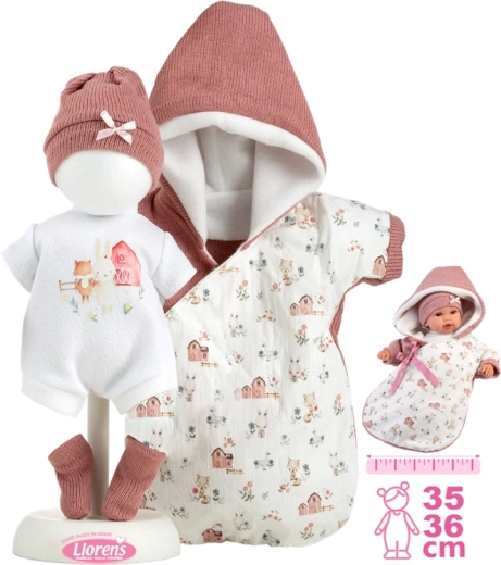 Llorens outfit for New Born doll 35–36 cm with accessories