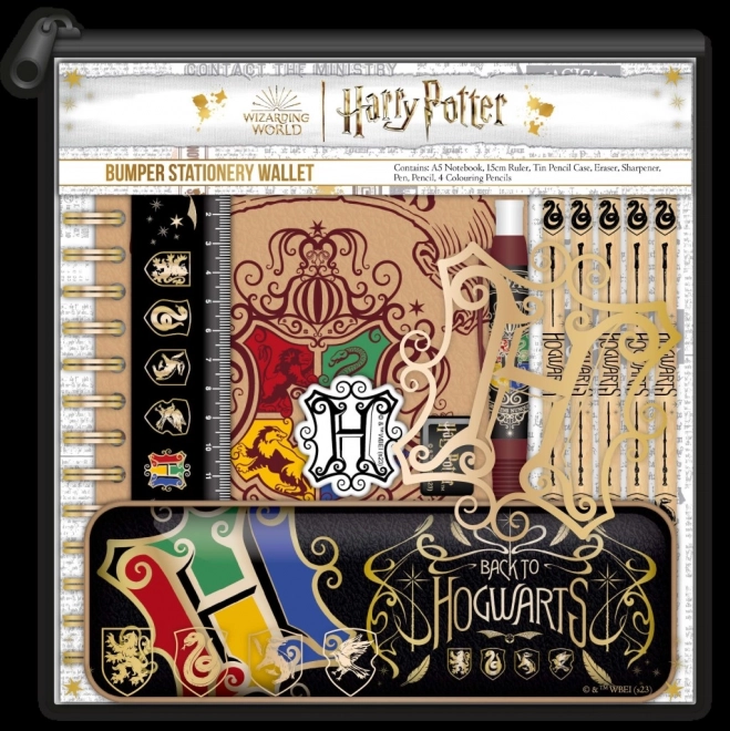 Harry Potter school pencil case set