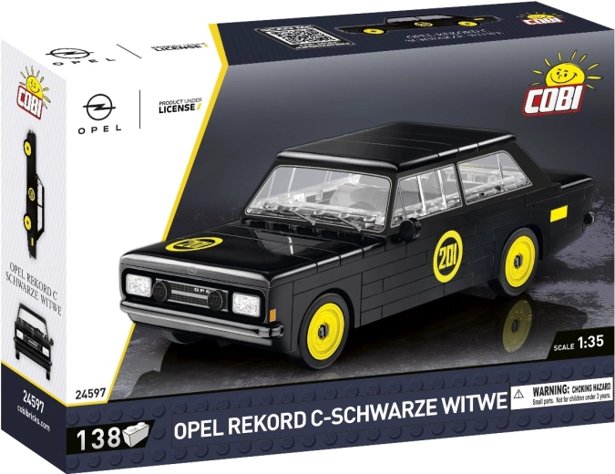 Cobi Opel Rekord C "Schwarze Witwe" (Must lesk) 1:35 – auto mudelikomplekt