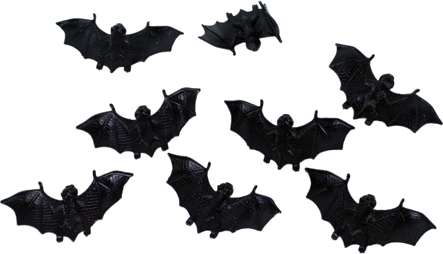 Dekoratiivsed plastist nahkhiired Halloweeniks
