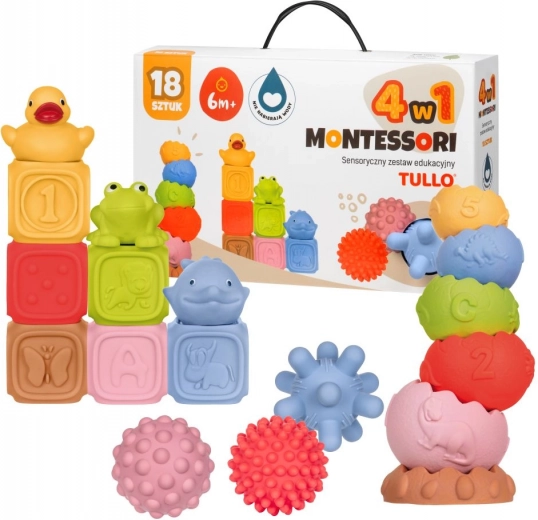 Tullo suur sensoorse mänguasjade komplekt, 18 tk