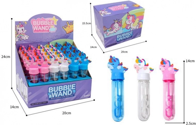 Unicorn-Themed Bubble Wand 14 cm