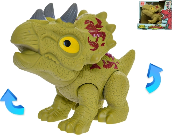 Dinosaur Triceratops with movable parts 17 cm